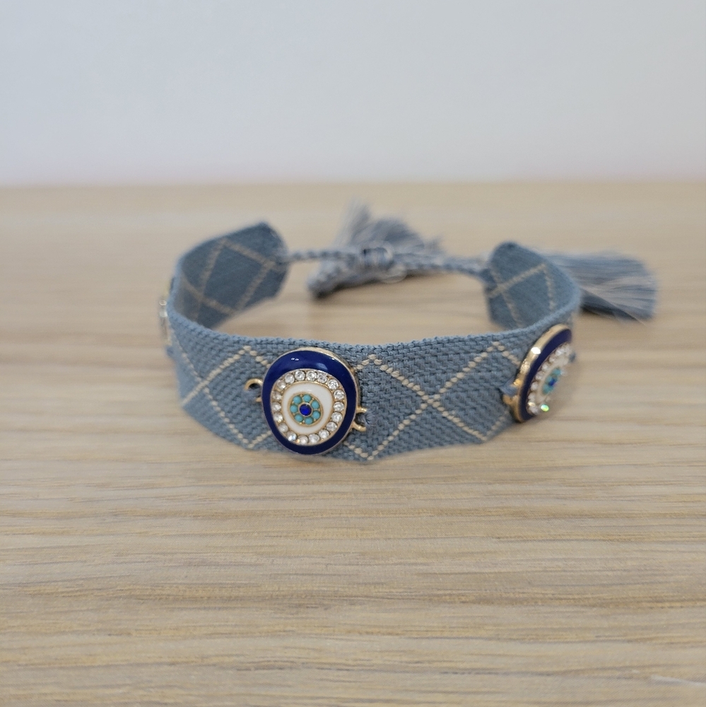 Cinch bracelet with charms 👁